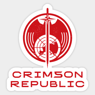 Crimson Republic Sticker